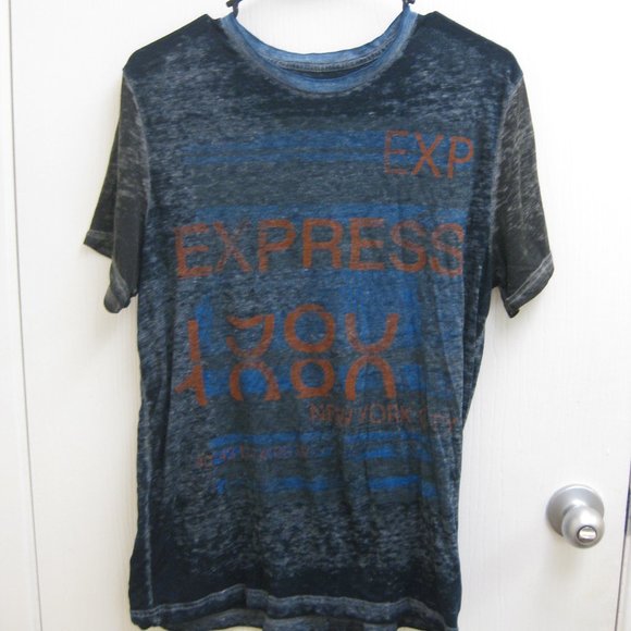 Express Other - EUC blue Express logo graphic tee shirt M medium